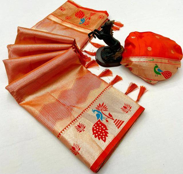 Malhar tissue paithani-vol-4 Saree wholesalers online